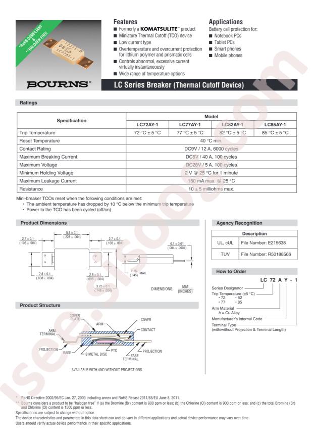 BOURNS LC72AY-1