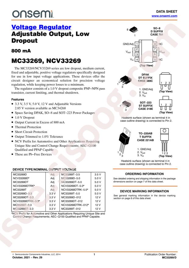 MC33269DT-3.3G