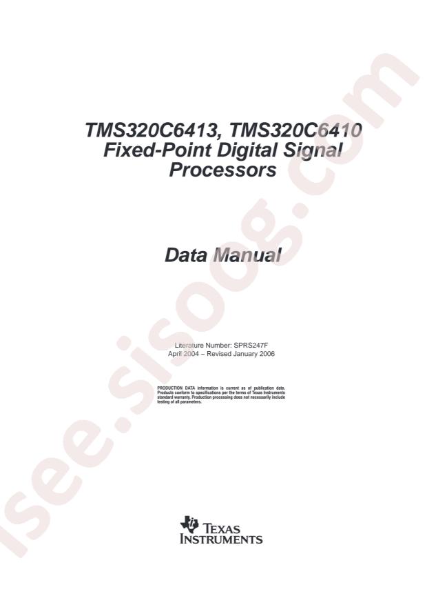 TI TMS320C6410ZTSA400