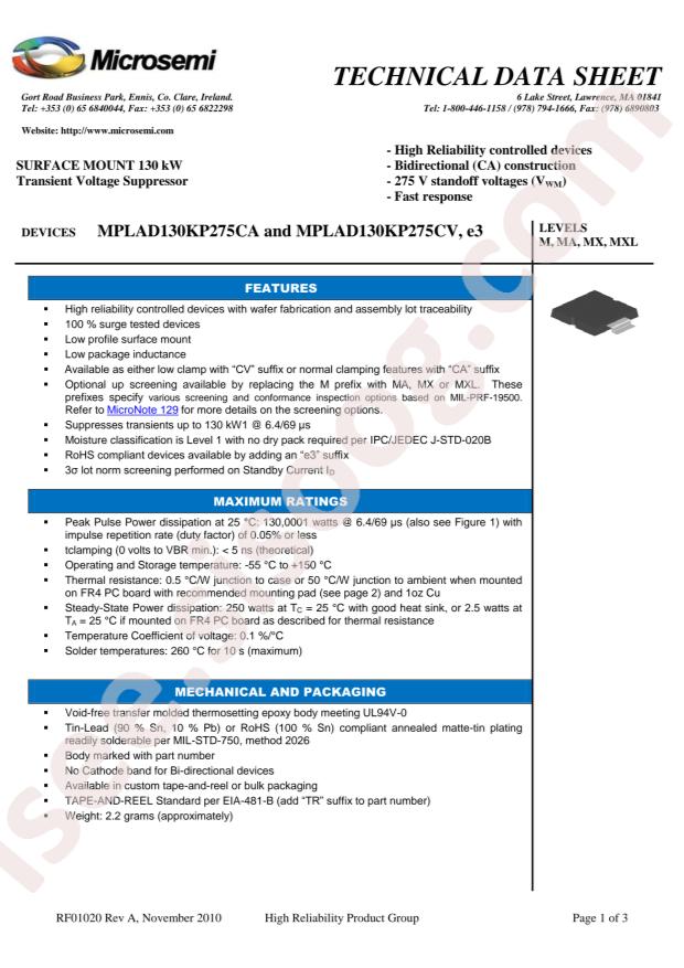 MPLAD130KP275CVE3