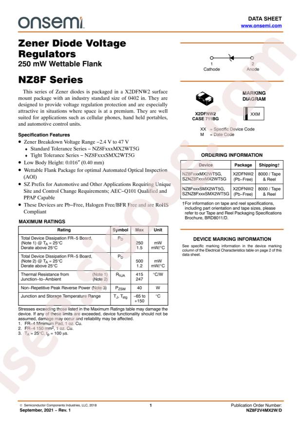 onsemi NZ8F3V9SMX2WT5G