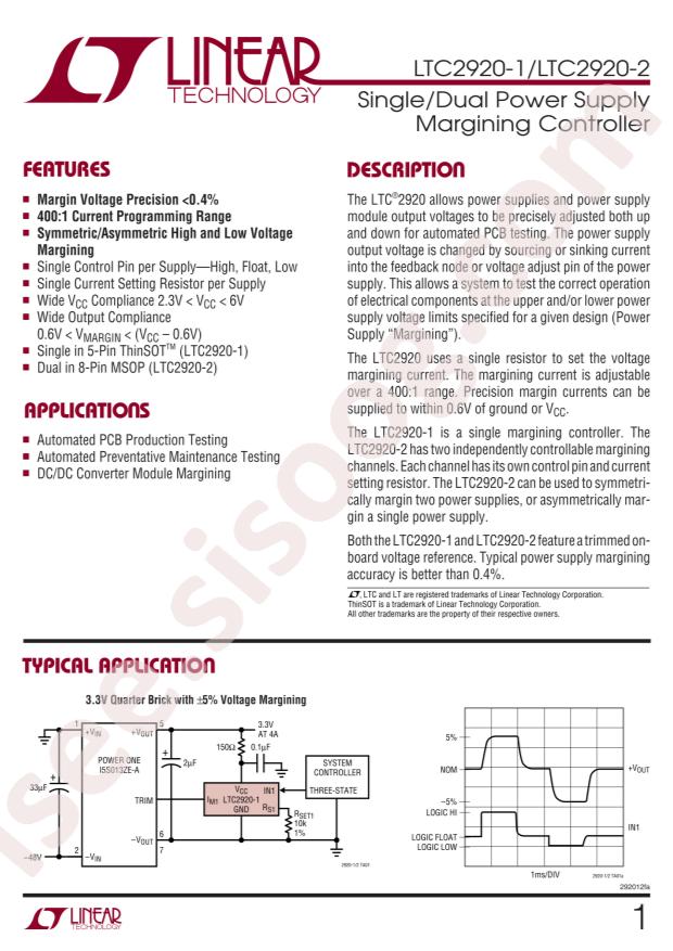 LTC2920-1IS5#TRPBF