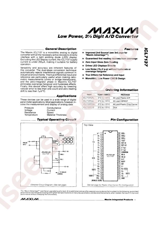 ICL7137CQH+D