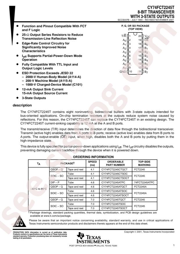 CY74FCT2245ATPWR