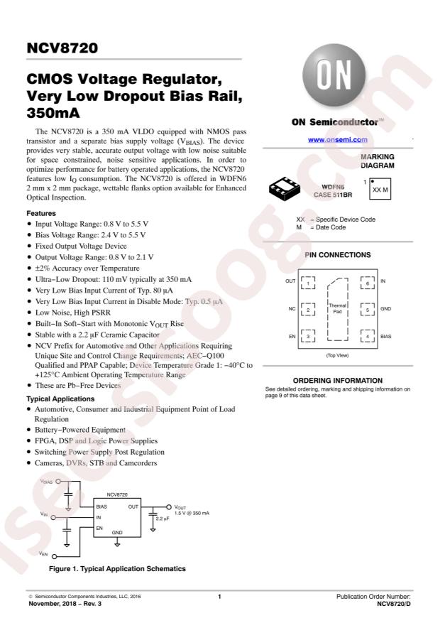 NCV8720BMT150TBG