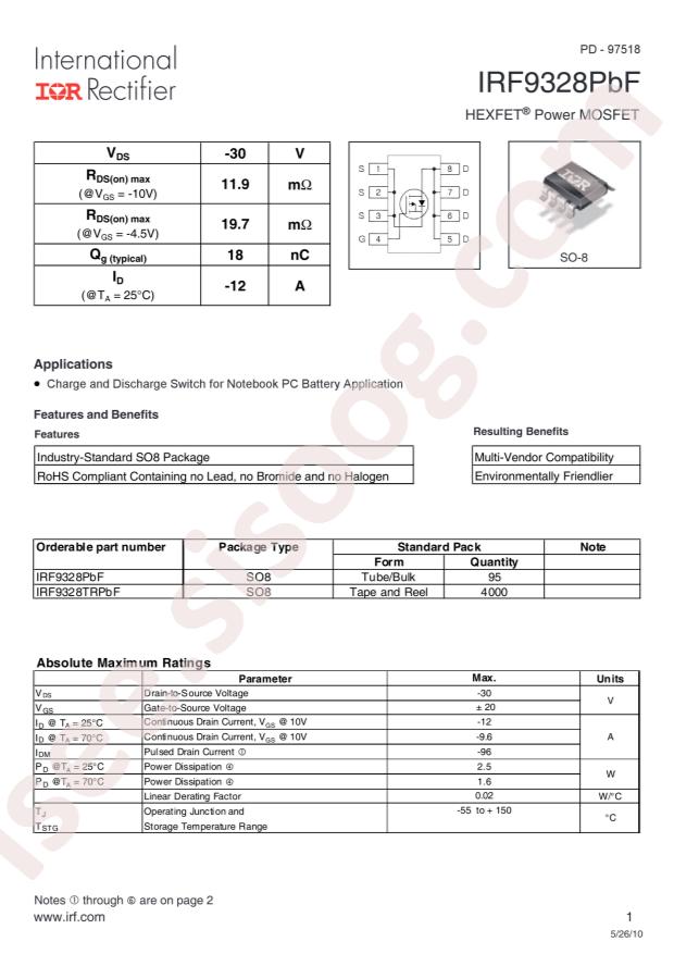 IRF9328TRPBF