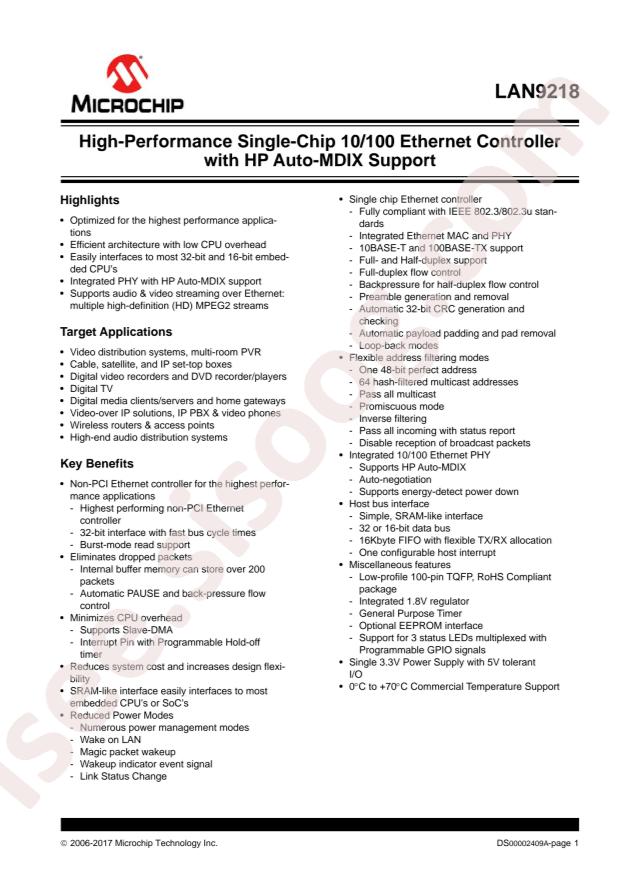 LAN9218-MT