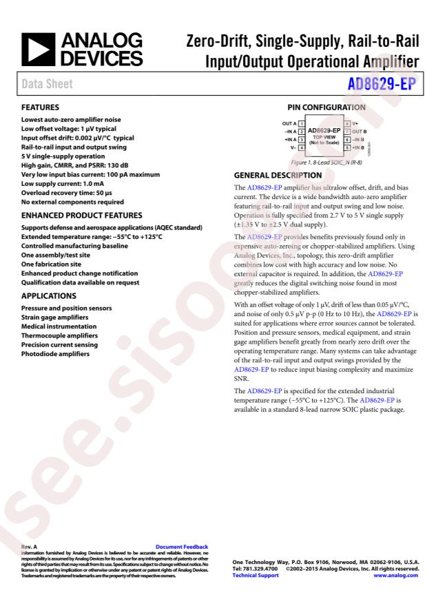 AD8629TRZ-EP-R7