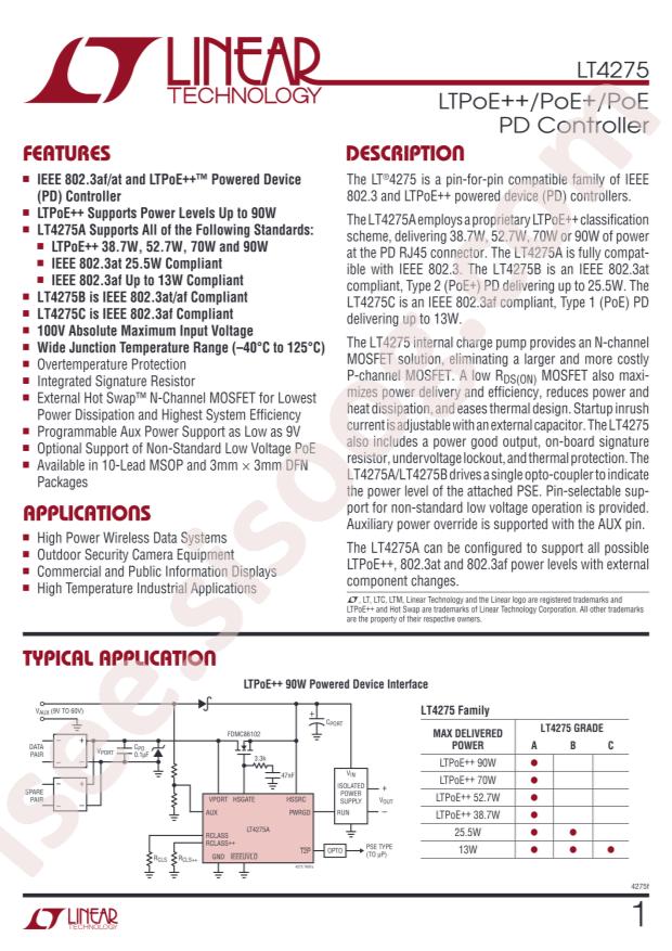 LT4275AIMS#PBF