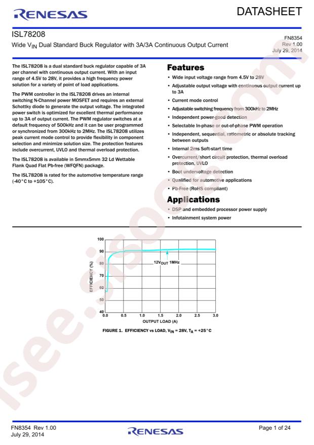 ISL78208ARZ-T7A