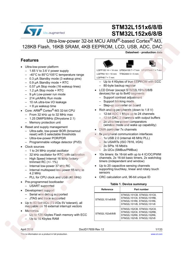 STM32L152R8T6