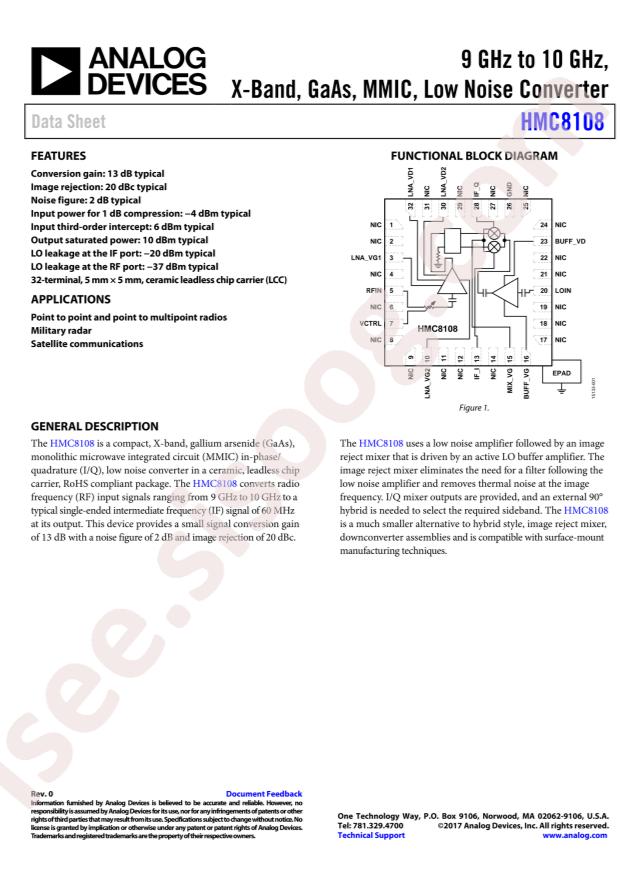HMC8108LC5TR