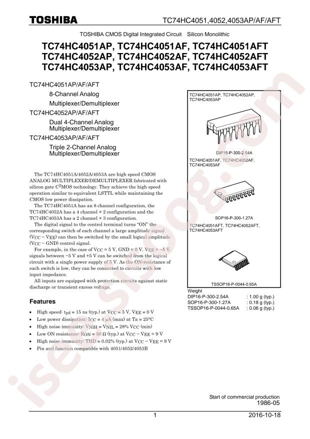 TC74HC4052APF
