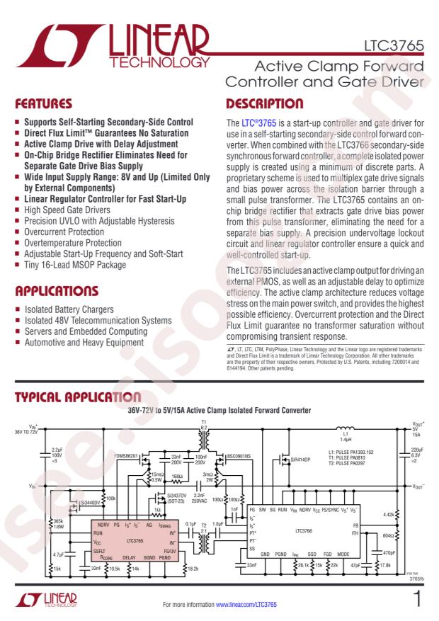 LTC3765IMSE#PBF