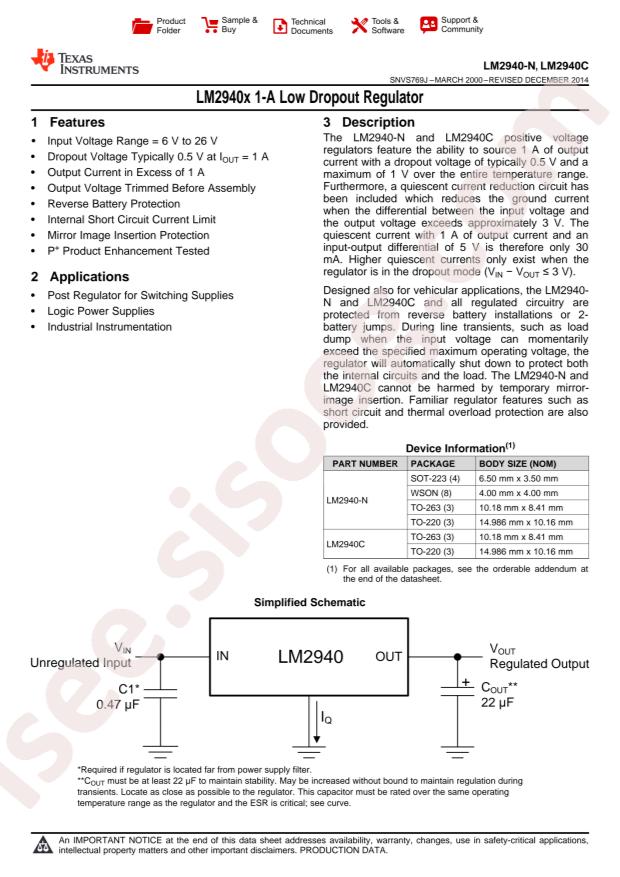 LM2940CS-12/NOPB