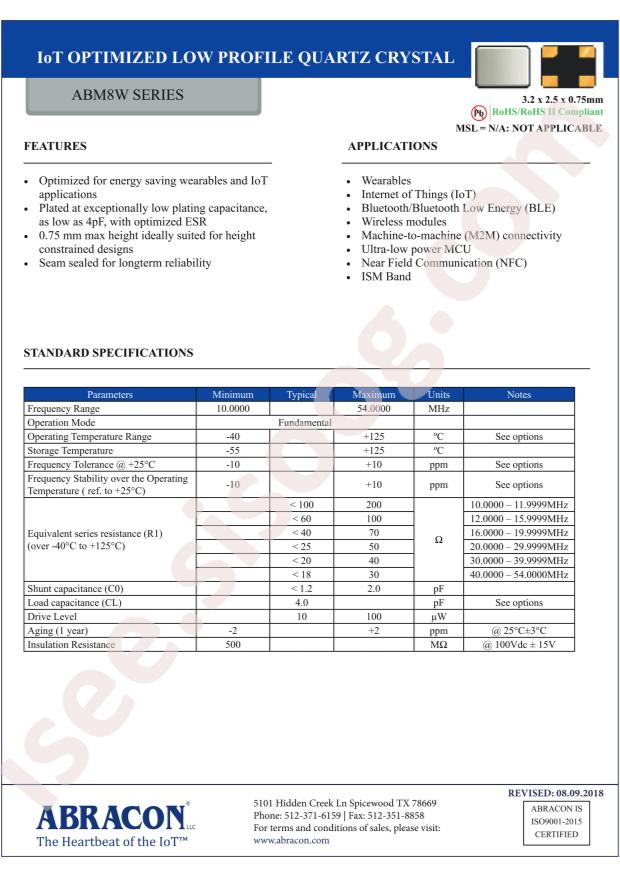 ABM8W-20.0000MHZ-6-D1X-T3