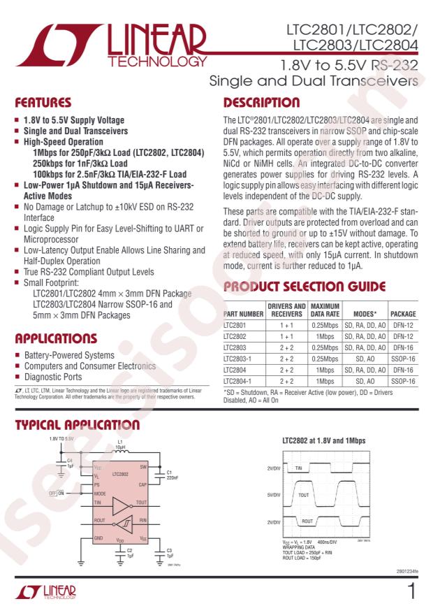 LTC2804IGN-1#PBF