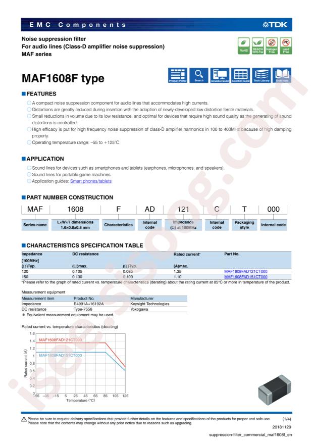 MAF1608FAD121CT000