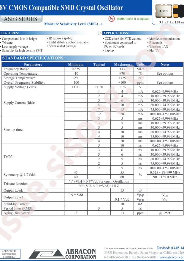 ASE3-25.000MHZ-KT