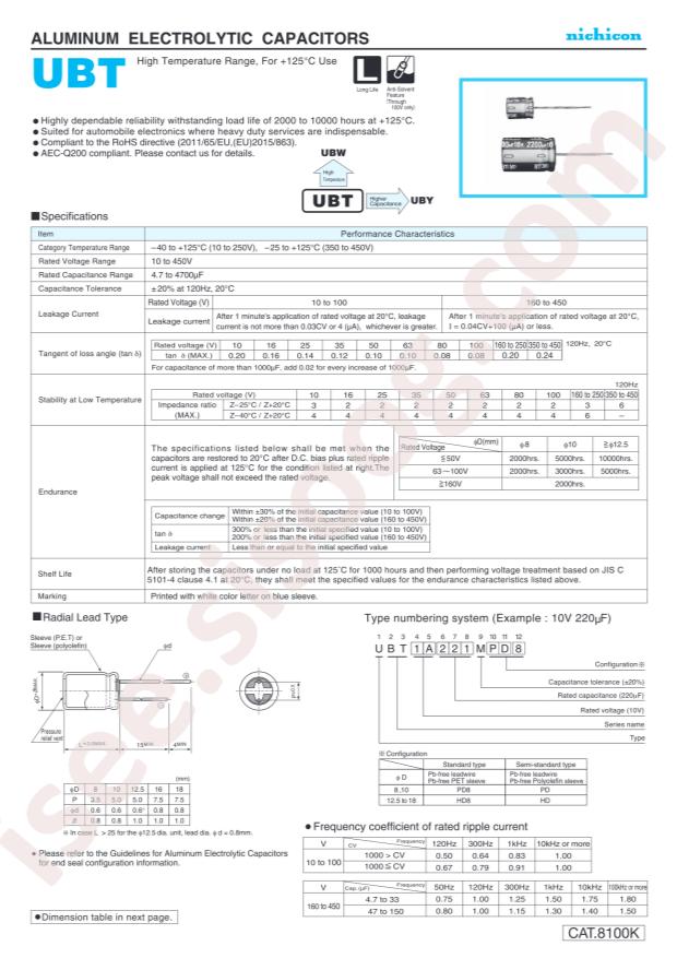 UBT1E332MHD8