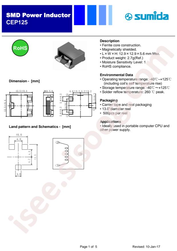 CEP125NP-0R8NC-UD