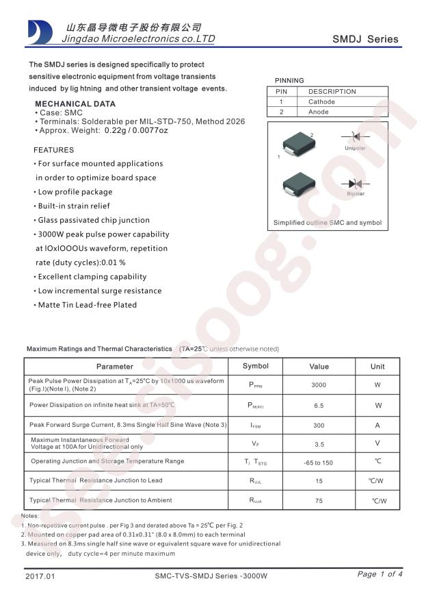 SMDJ45A