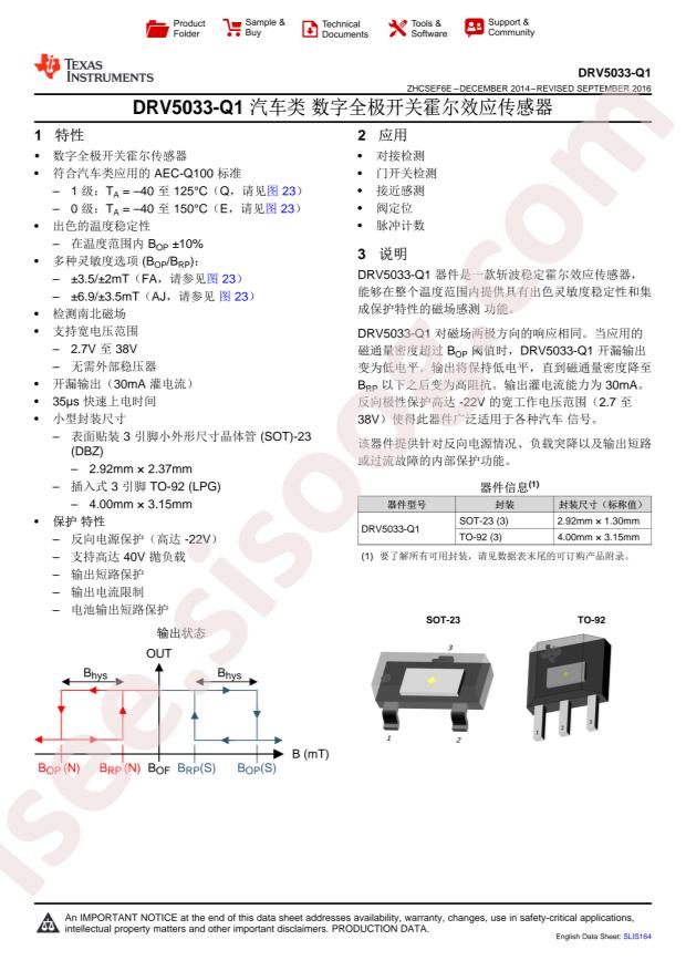 DRV5033FAEDBZRQ1