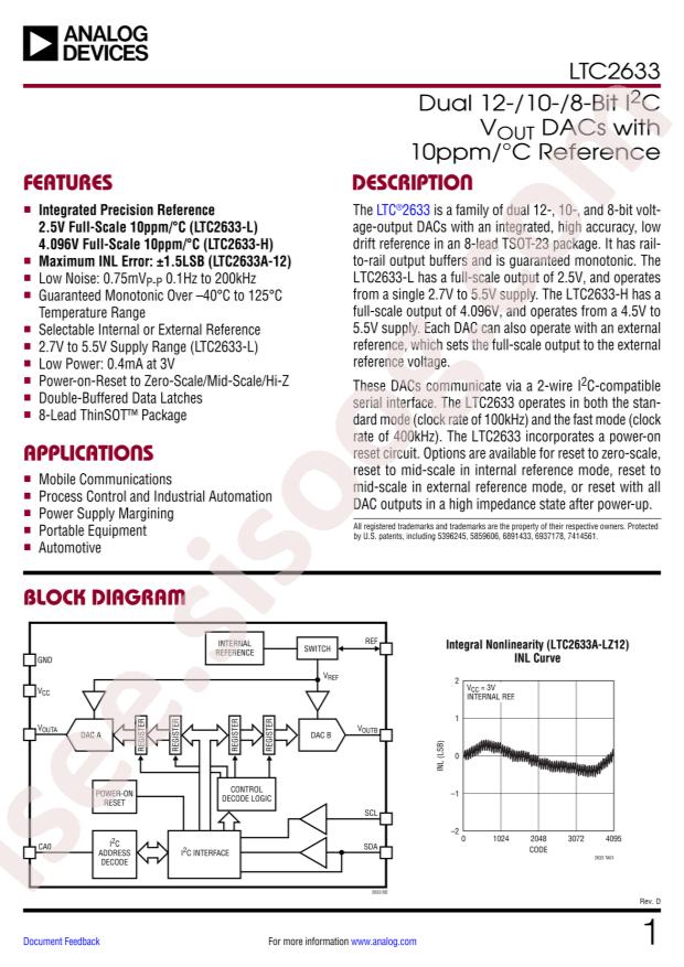 LTC2633ACTS8-HZ12#TRPBF