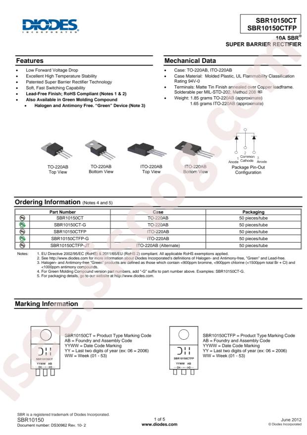 SBR10150CTFP