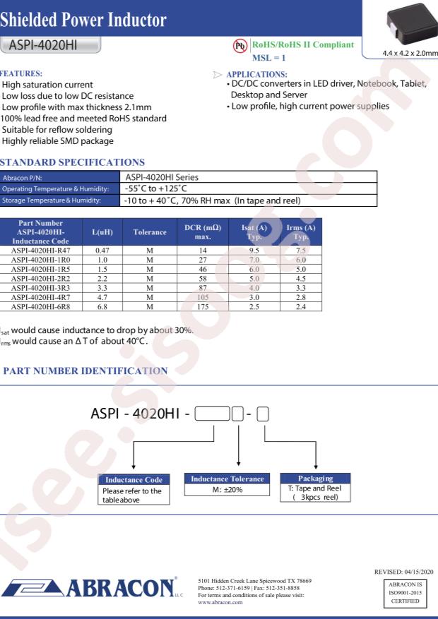 ASPI-4020HI-6R8M-T