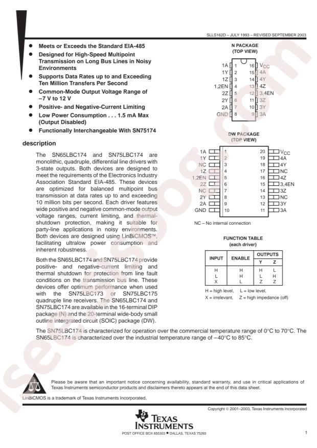 SN65LBC174DW