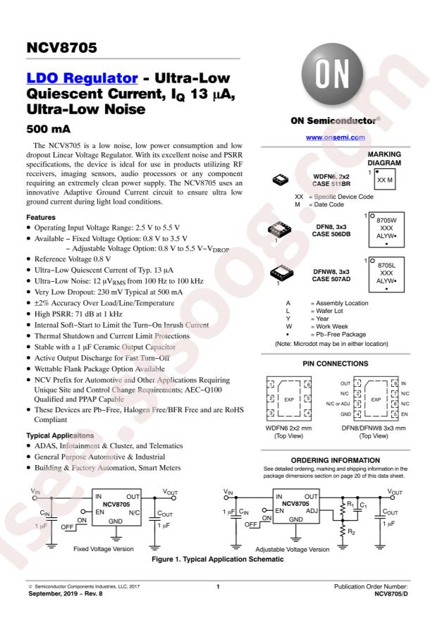NCV8705MW12TCG