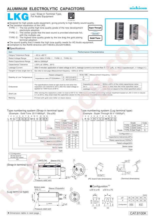 Nichicon LKG1E273MESCAK