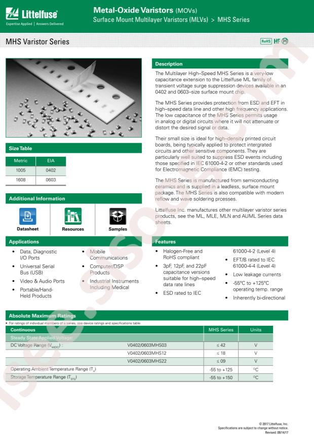 V0603MHS22NH