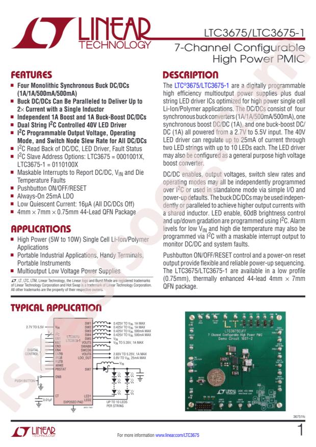 LTC3675EUFF#PBF