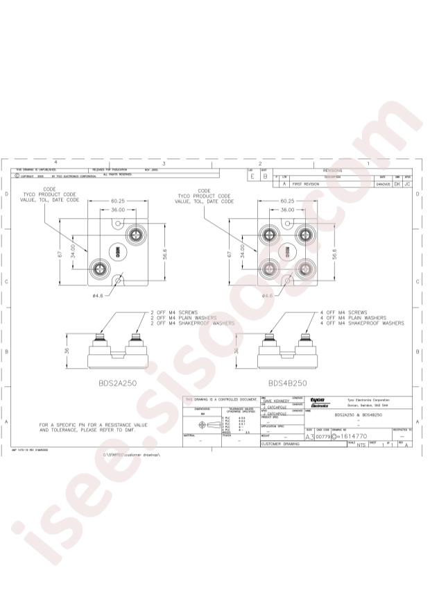 TE Connectivity BDS2A250220RK