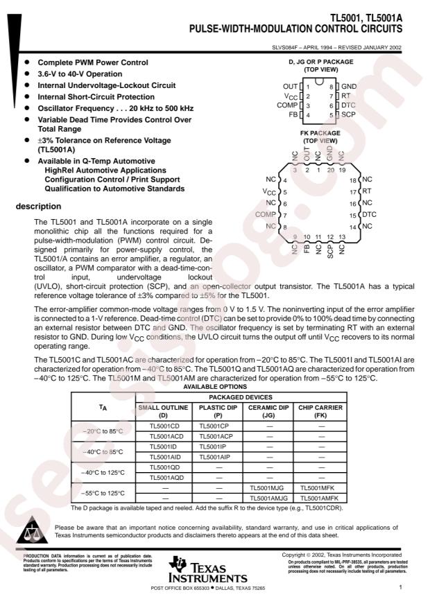 TL5001CDR