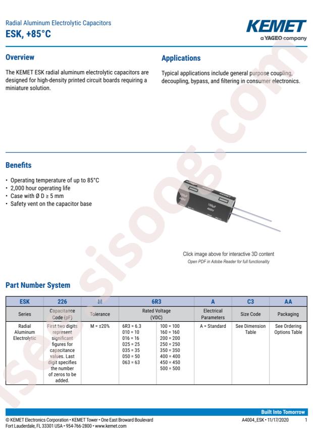 ESK105M100AC3FA