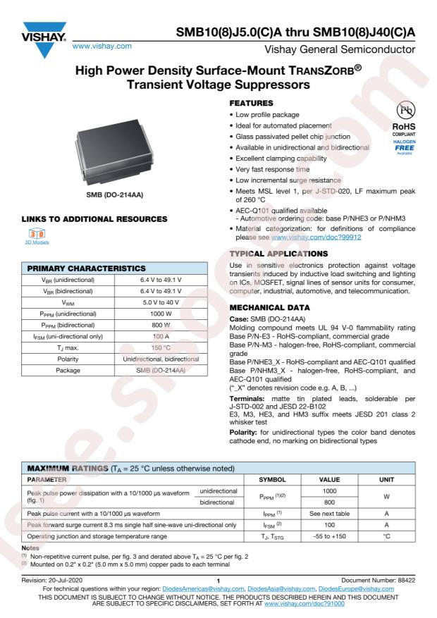 SMB10J6.0A-E3/5B