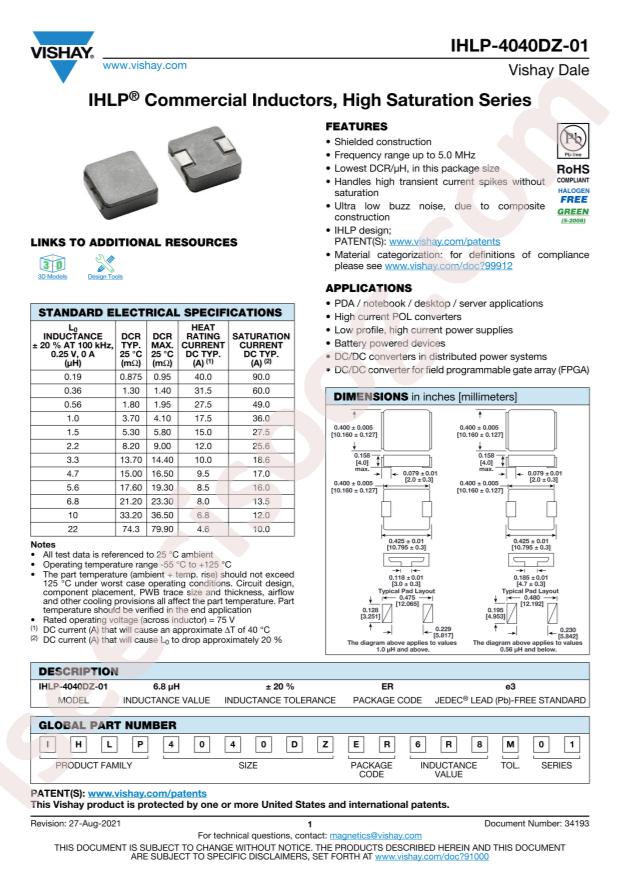 IHLP4040DZER100M01