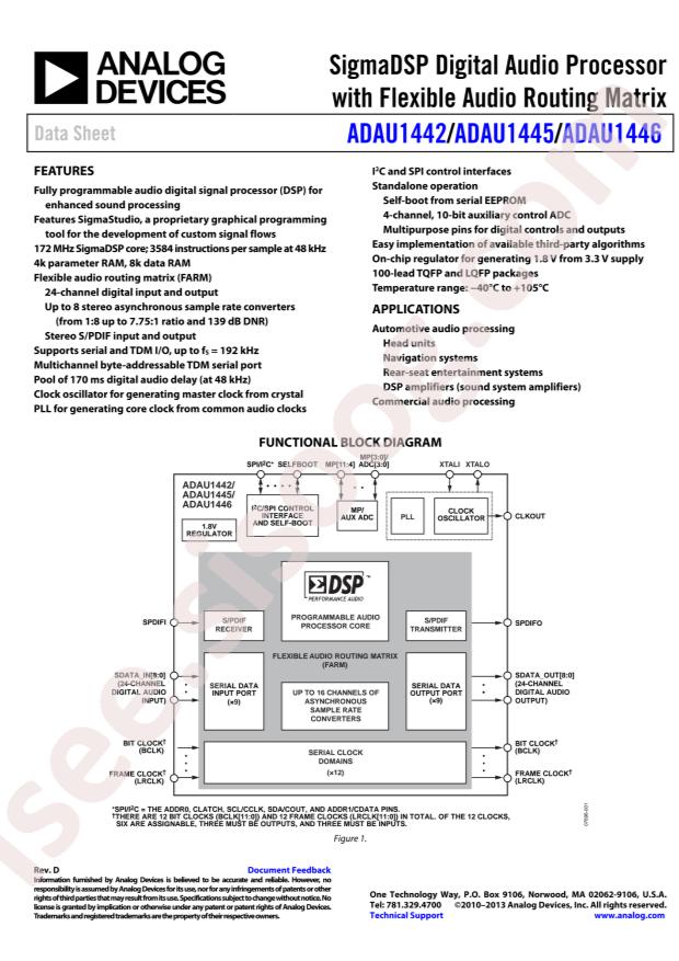 ADAU1445YSVZ-3A-RL