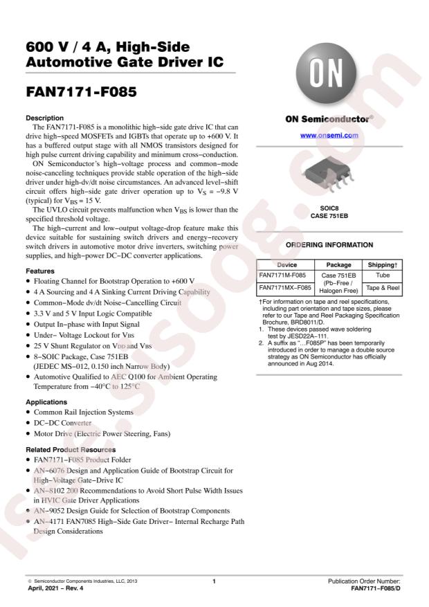 FAN7171MX-F085