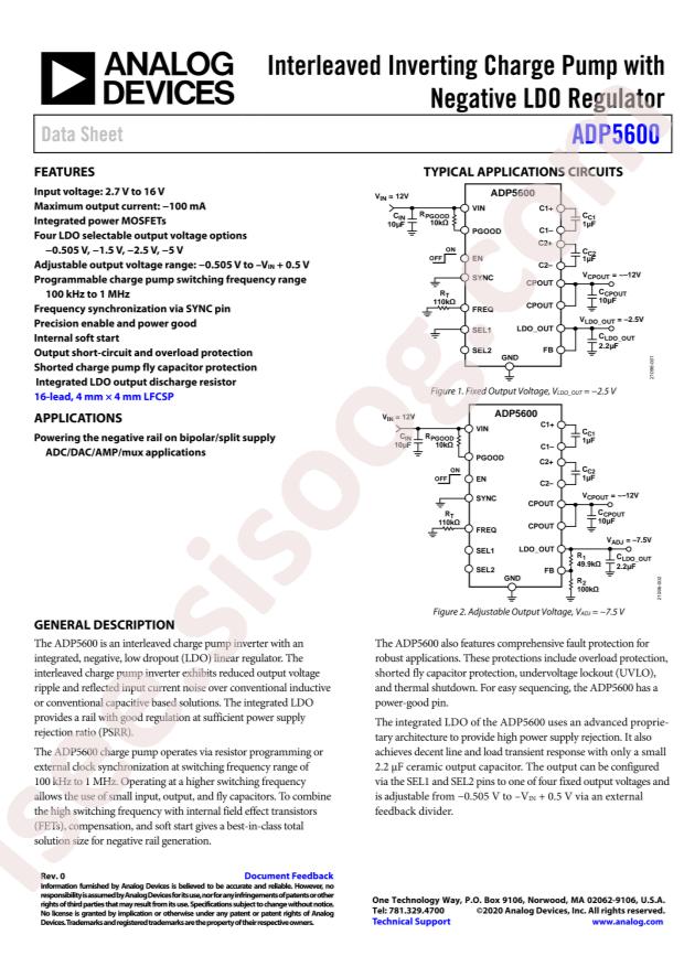 ADP5600ACPZ-R7