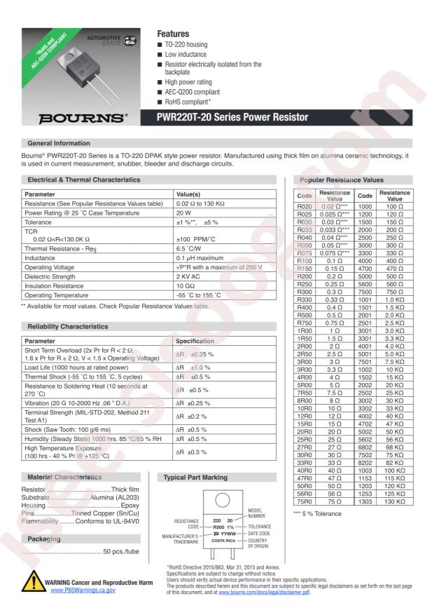 PWR220T-20-1001J