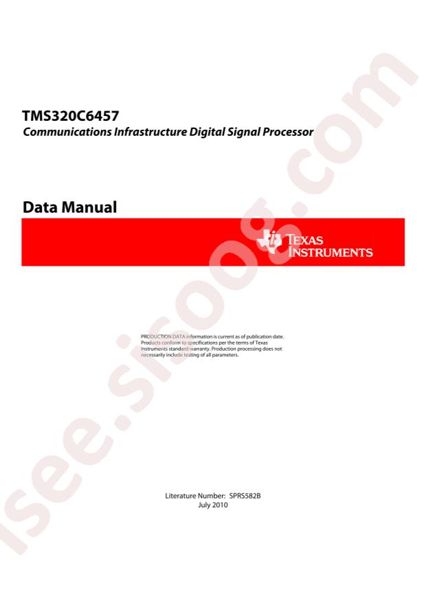 TMS320C6457CCMH2
