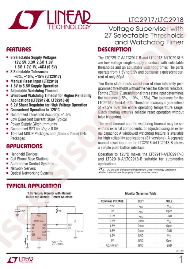 LTC2917IMS-B1#PBF