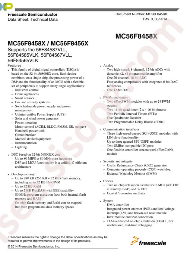 MC56F84565VLKR