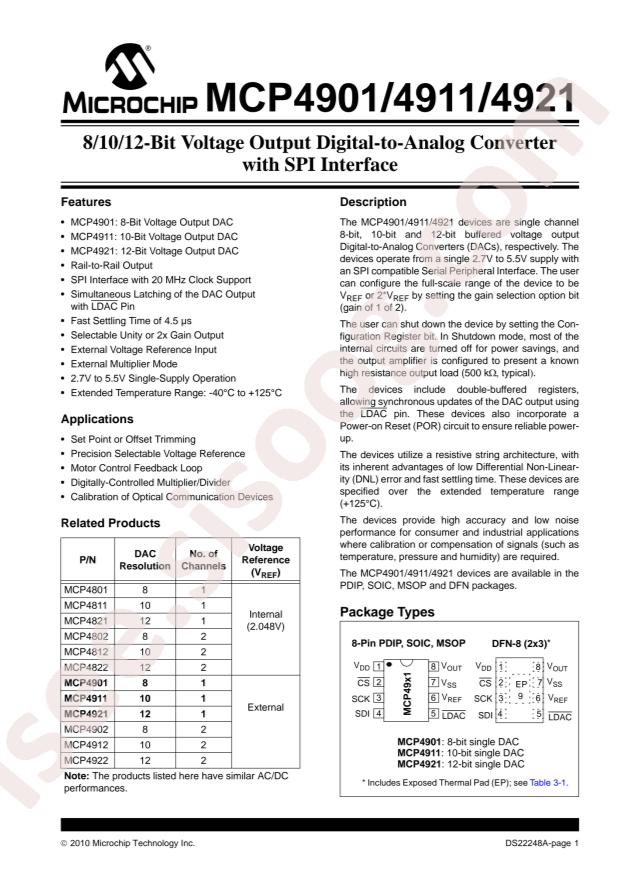 MCP4921-E/MC