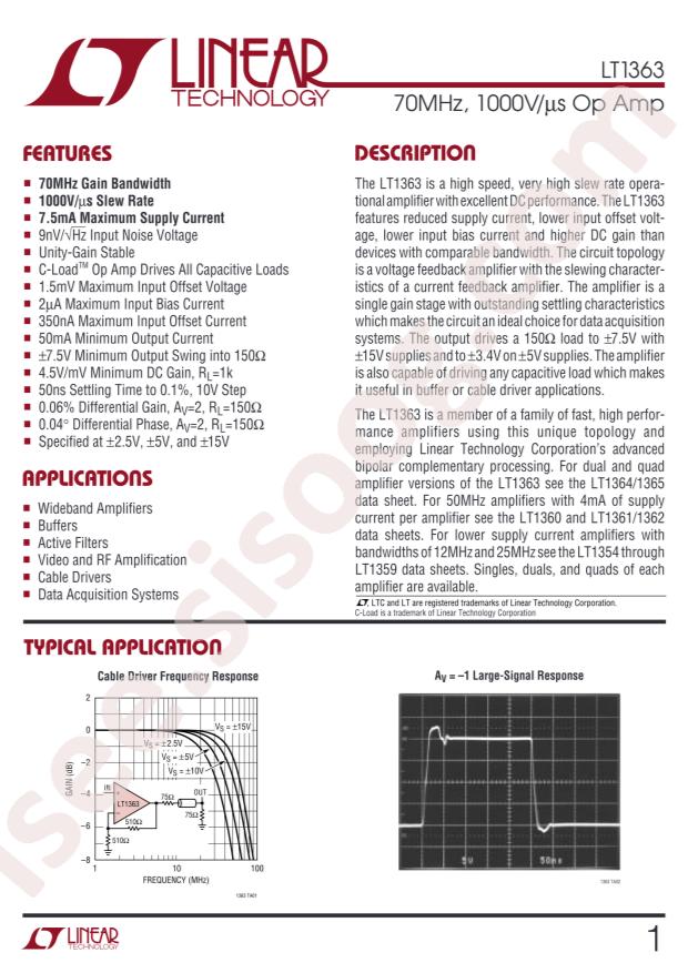 LT1363CS8#PBF