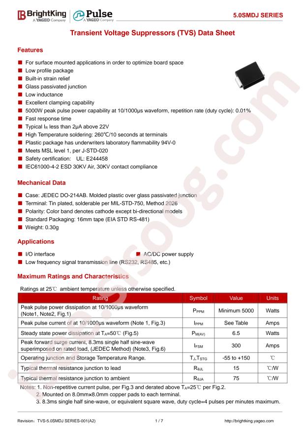 5.0SMDJ150CA/TR13